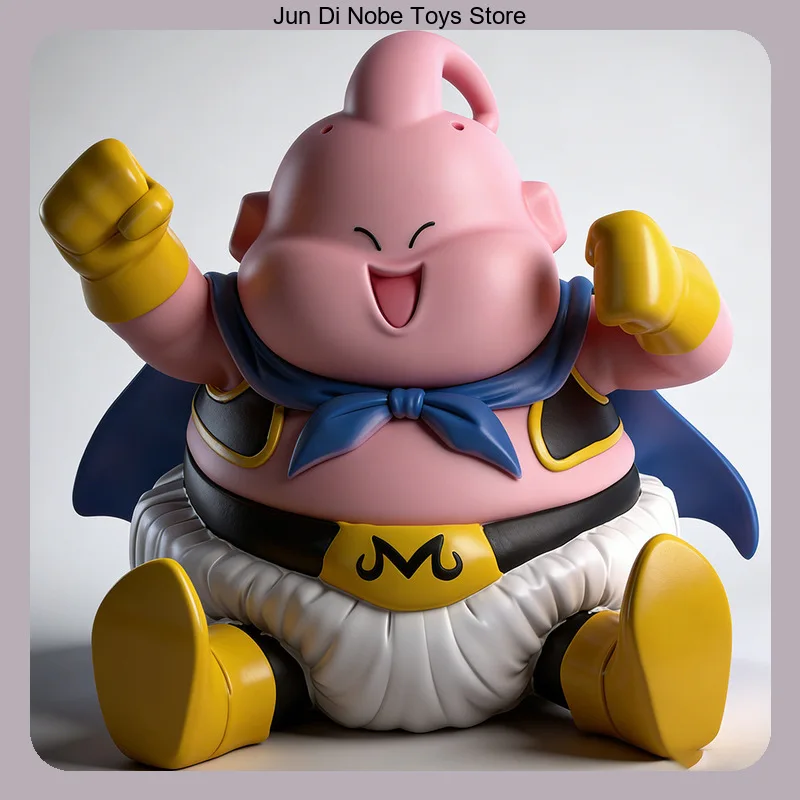 

25cm Dragon Ball Majin Buu Sitting Pose Anime Figure Model Statue Collection Desktop Decoration Ornament Toys Gifts for Fans
