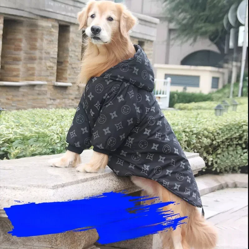 Large Dog Clothing Autumn And Winter Thickened Golden Wool Cotton Jacket Large Dog Autumn And Winter Clothing Winter Clothing