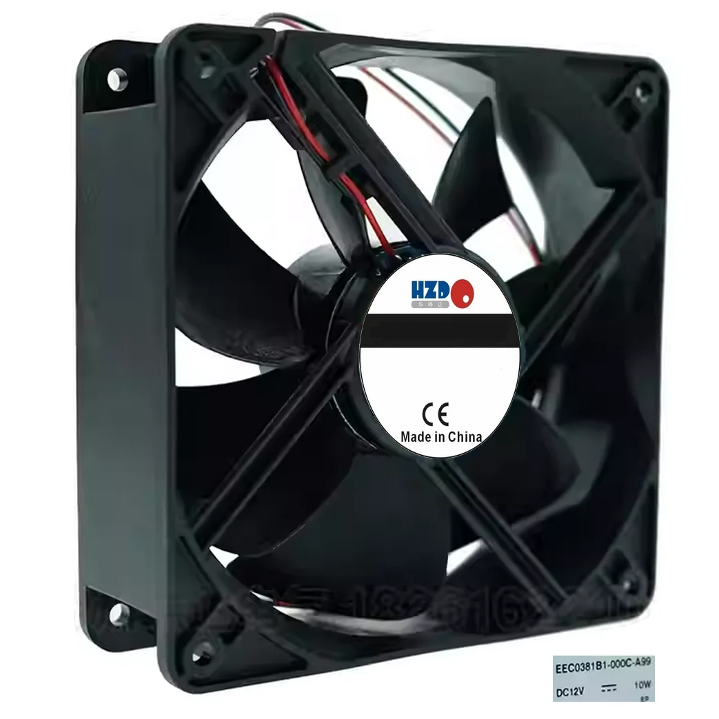 hzdo EEC0381B1-000C-A99 DC12V 10W 120*120*38MM 12CM cooling fan