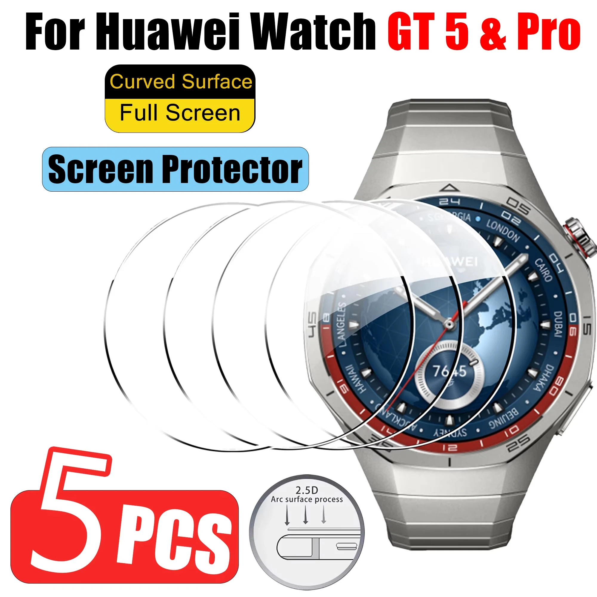 3 stücke Gehärtetem Glas Für Huawei Uhr GT5 GT4 41mm 46mm Zubehör Screen Protector Film Für Huawei Uhr GT 4 GT 5 41mm 46mm