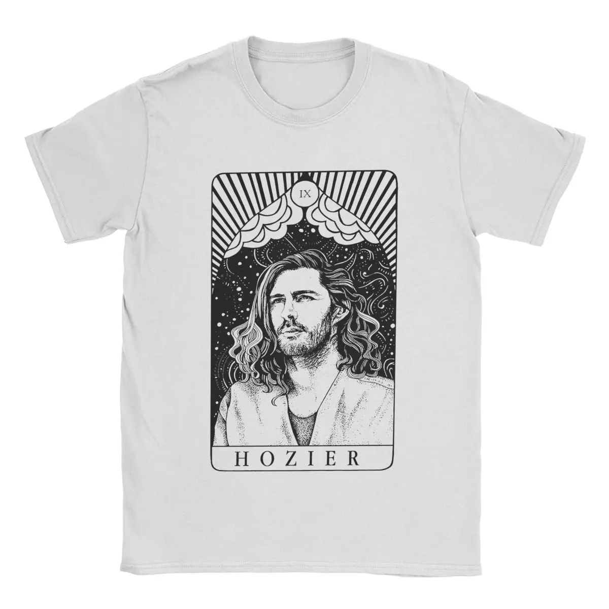 Novelty Tarot Hozier Unreal Unearth Tour 2024 T-Shirts for Men O Neck Cotton T Shirt Short Sleeve Tee Shirt Plus Size Clothes