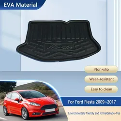 Car Trunk Protection Pads For Ford Fiesta MK6 B299 Hatchback 2009~2017 Anti-Wear Mats Area Boot Rugs Auto Accessories Liner