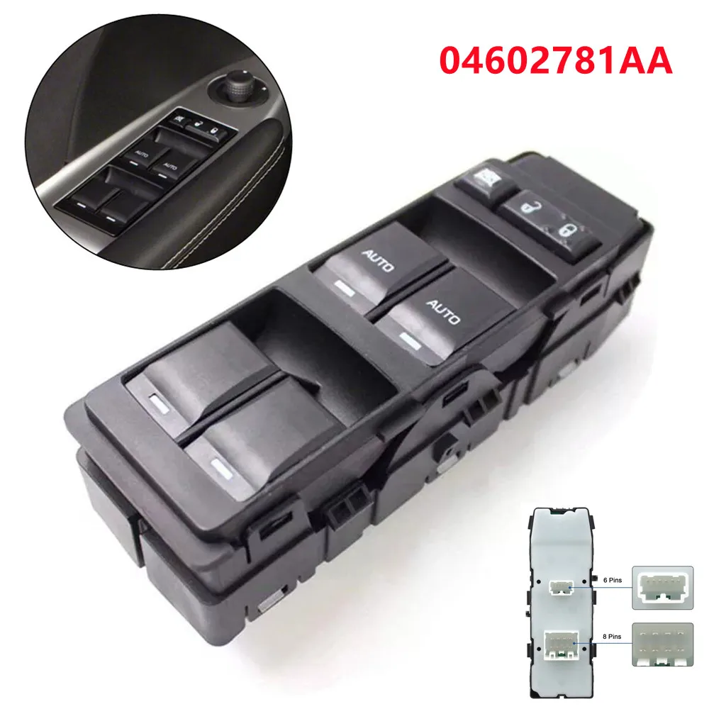 

Для Jeep/Chrysler/Dodge 2006-2014 годов 04602781AA переключатель подъема переднего стекла со стороны водителя, автомобильные аксессуары, автозапчасти