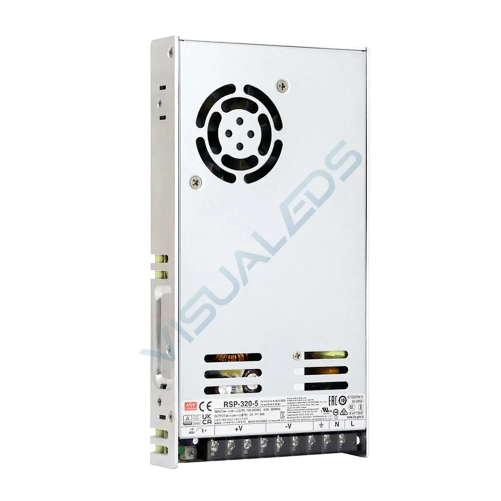 Meanwell-fuente de alimentación LED, RSP-320-5, ultrafina, PFC