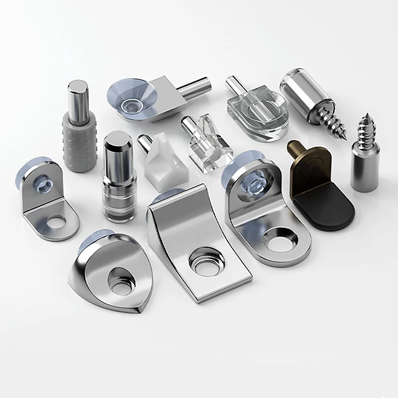 8-30Pcs  Zinc Alloy Floating Wall Shelf Load Bearing Layer Board Support Free Screws Adjustable Hardware Accessories Furniture