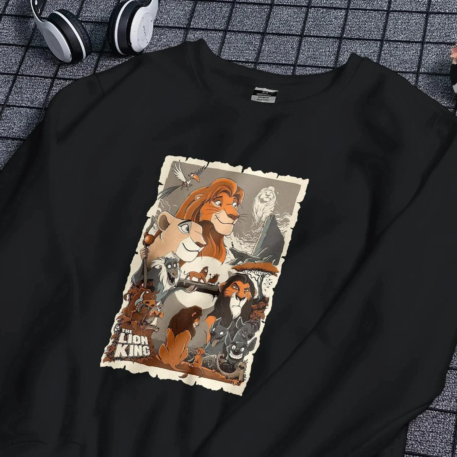 Vêtements de sport Roi Lion, vêtements de sport rétro Roi Lion pour hommes et femmes, pull Hakuna Matata, haut de dessin animé des années 90, vêtements de dessin animé rétro