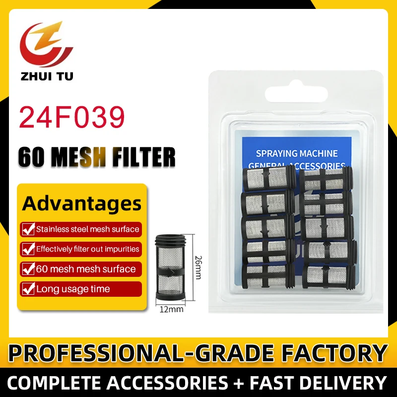 

10pcs/set 60 Mesh Handheld Spray Gun Tip Filter 24F039