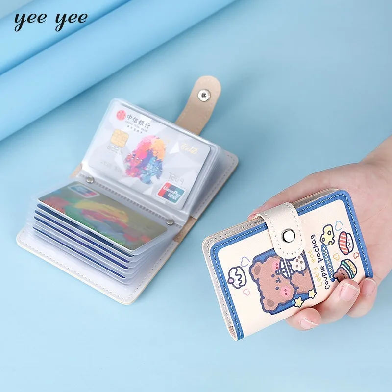 Anti Thief ID Cards Holders Scenery Cute Business Shield Card Holder Organizer Coin Pouch Wallets Bag Bank Credit Bus Card Cover