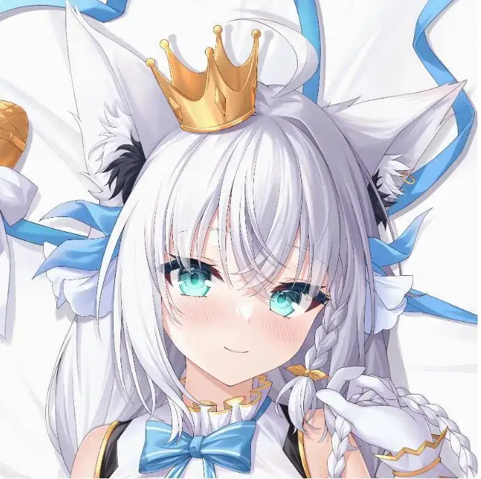 

Аниме виртуальный Youtuber Shirakami Fubuki сексуальный Dakimakura чехол для тела японский отаку Лоли подушка чехол YHZS