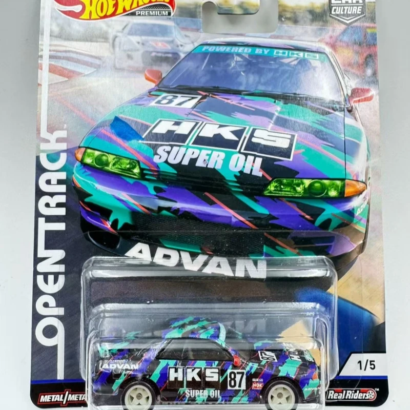 Rodas quentes genuínas nissan skyline gtr benz 190e-2 amg GT3-3 bnr32 série 1:64 escala diecast carros coletor modelo brinquedos 2019-2