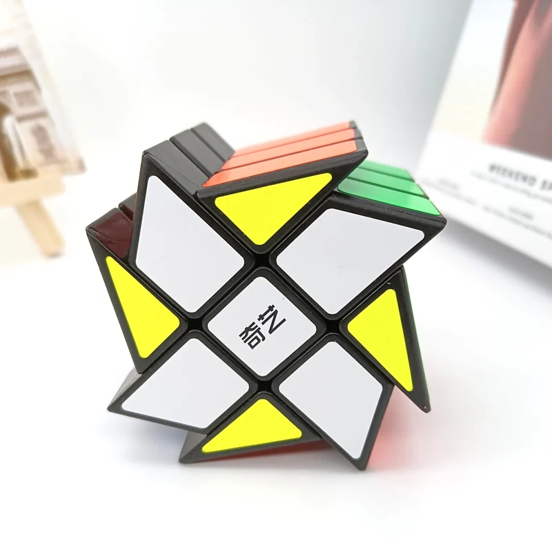 

QY Windmill Magic Cube QYTOYS Профессиональная неоскоростная извилистая головоломка Логи-антистресс Развивающие игрушки