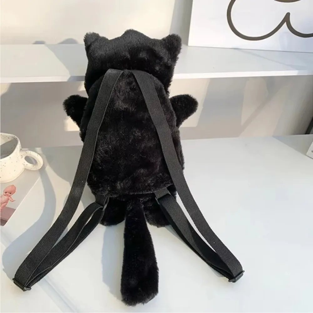 

Kawaii Skull Backpack Cute Handbag Big Capacity Soft Fluffy Crossbody Bag For Girls Women