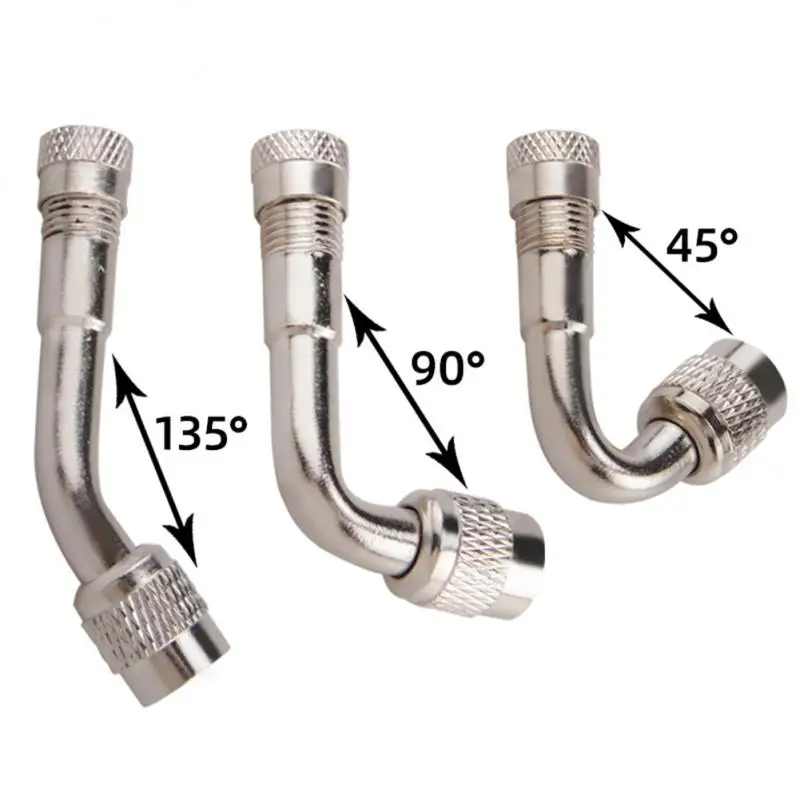 

Медный клапан для велосипеда, мотоцикла, 45 °/90 °/135 °, металлический удлинитель, надувная трубка, удлинитель для горного велосипеда, надувная трубка