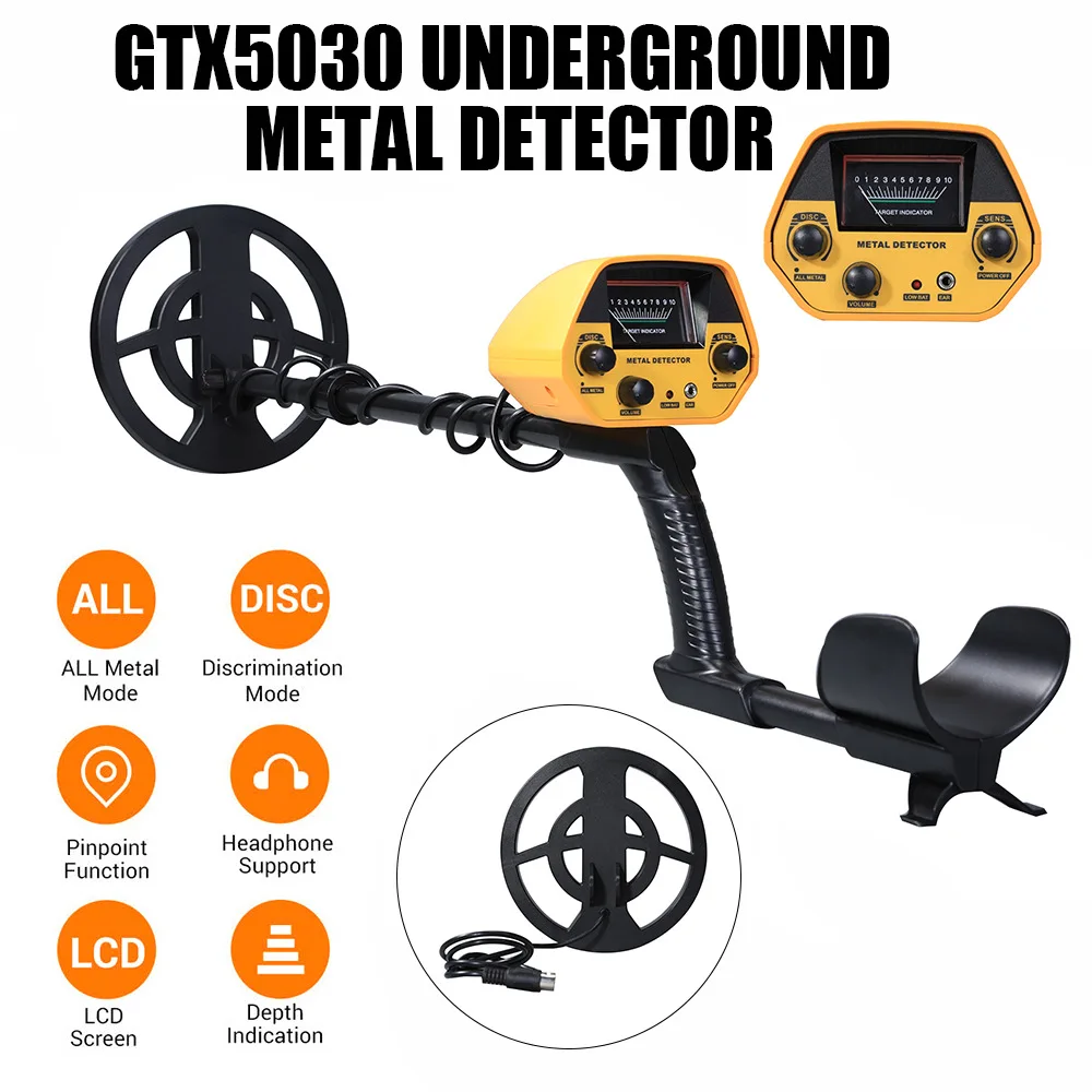 GTX5030 Underground Metal Detector for Metal Detection with Waterproof Probe