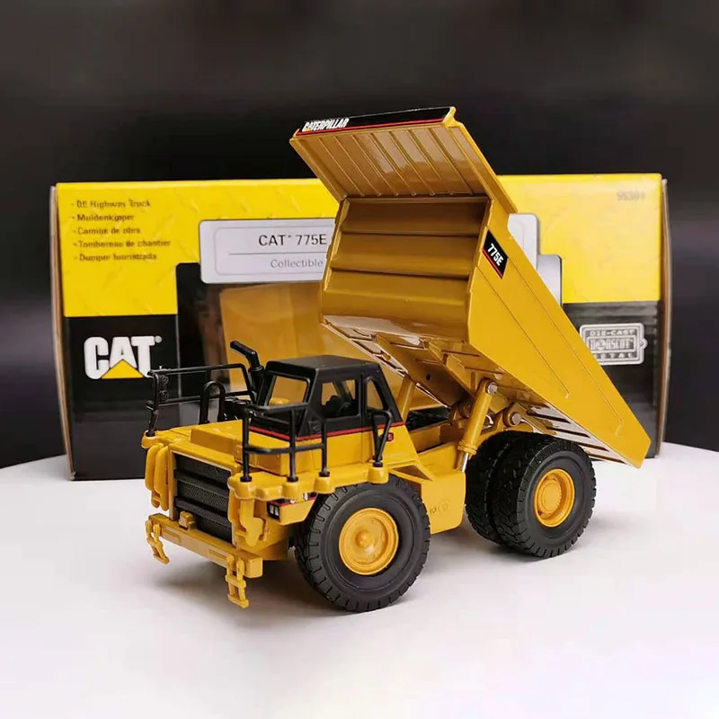 Diecast 1:64 Scale Engineering Vehicle CAT 775E Transport Alloy Truck Model Metal Display Souvenir Collection Gift