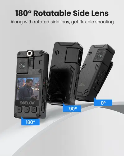 Imagen 2 del producto BOBLOV Mini cámara A24 HD 1296P acción deportiva DV cámaras digitales protección de seguridad pequeña videocámara bolsillo policía cuerpo Camara