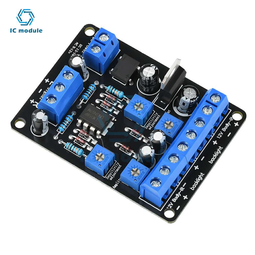 AC 9-12V/DC 12-18V VU Meter Driver Board Amplifier Pre-stage Electronic Tube Amplifier db Meter Level Meter Driver Module