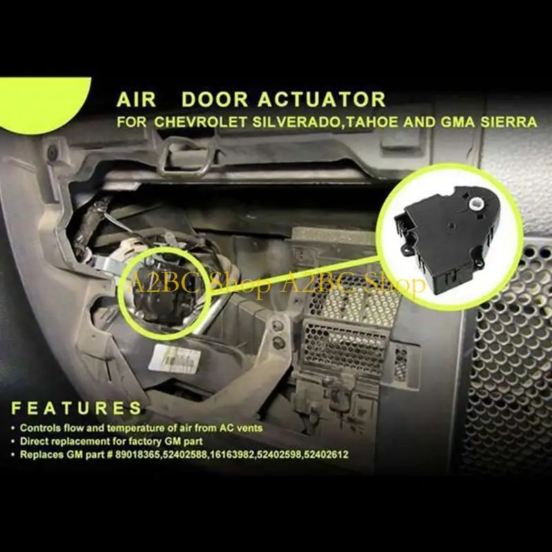 

A2BC HEAT HEATER HVAC Air Blend Door Actuater для 1500 2500 89018365, 52402588