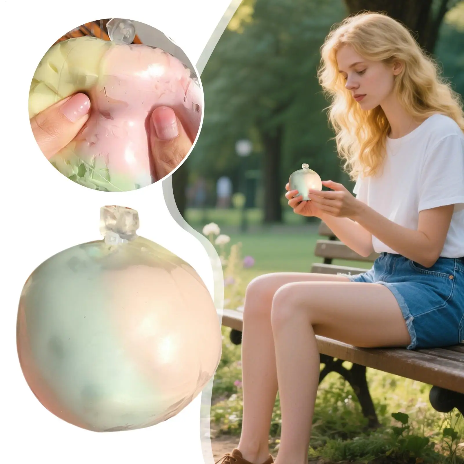 Squishy Balls handgemachtes Quetschspielzeug, superweiche Mochi-Fidget-Spielzeuge, langsam rückfederndes Spielzeug für Freunde, Angstlinderung, Quetschgeschenk