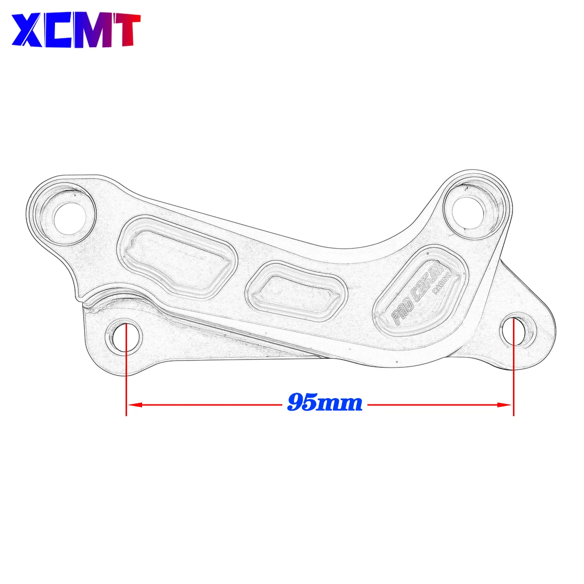 Adapter hamulca tarczowego ze stopu aluminium Uchwyt mocujący zacisk hamulca Adapter zacisku hamulca do motocykla 320 do KTM XCF XCW Husqvarna