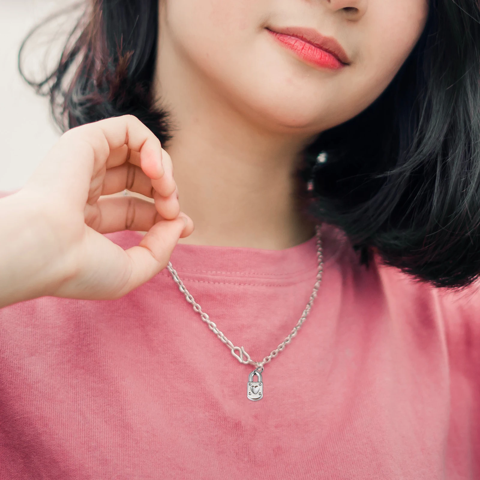 

10pcs Heart Shaped Lock Charms Jewelry Pendants Accessories for DIY Bracelets Necklaces Home Decoration Gifts