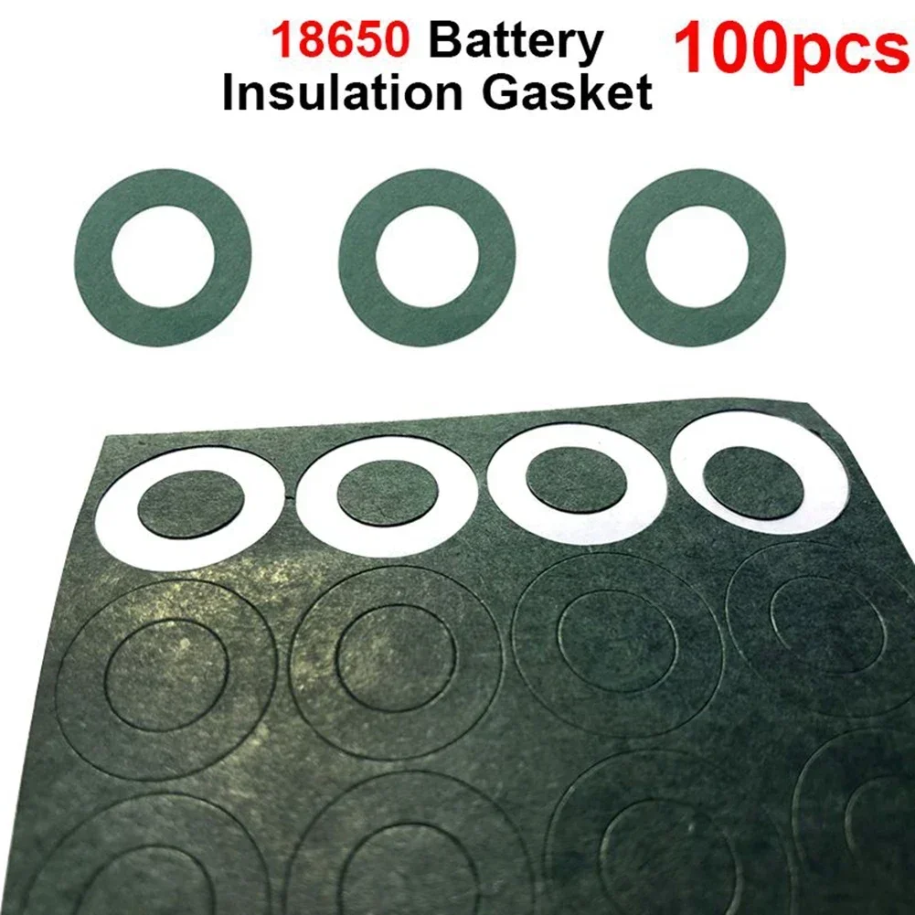 100pcs Battery Gasket Insulation Paper Protection Tools Parts Wood Pulp 1 Section Adhesive Patch Battery Gasket