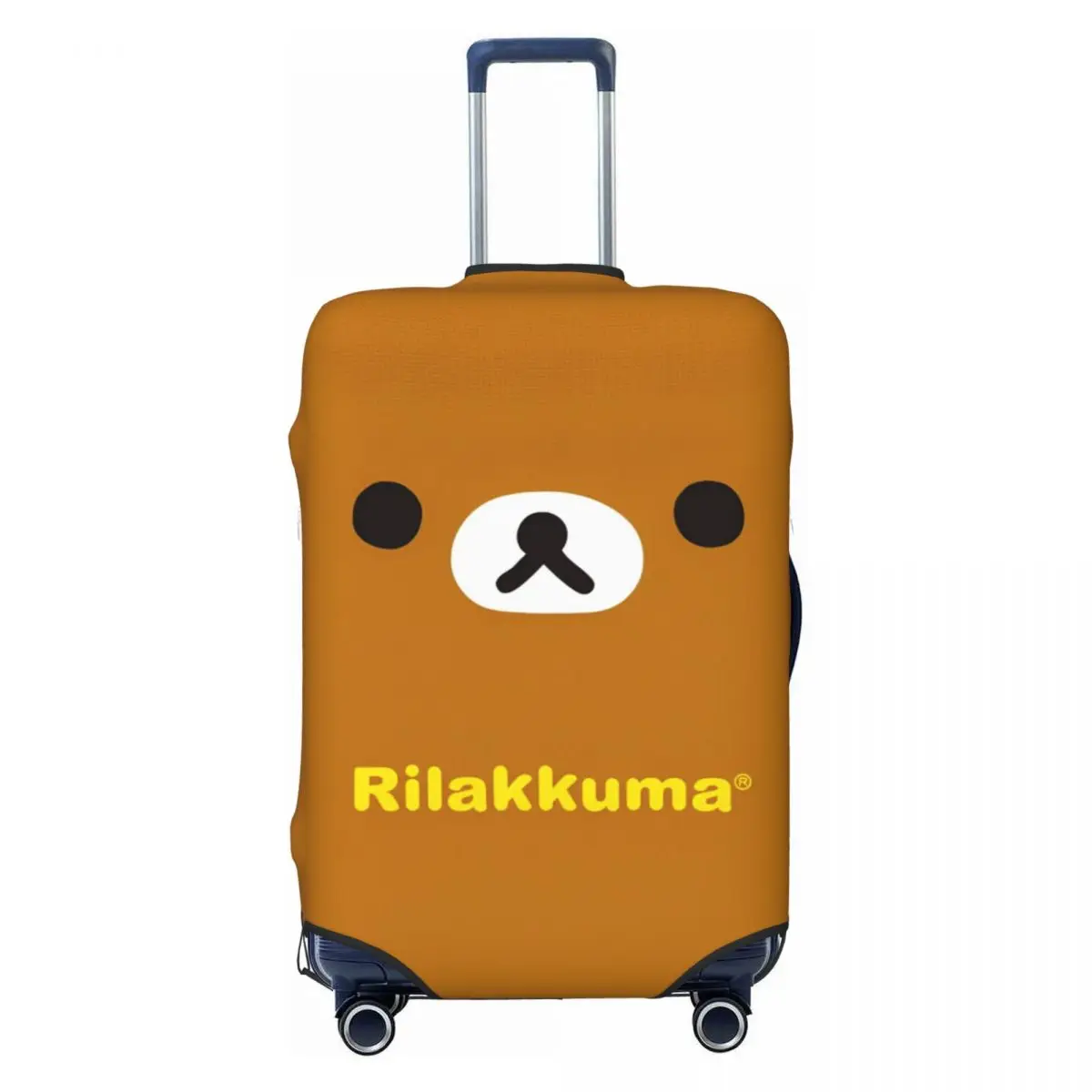 

Rilakkuma Face Cartoon Suitcase Cover Bear Animal Cruise Trip Protection Vacation Elastic Luggage Case