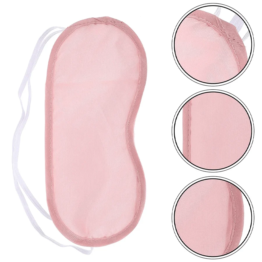 5/10pcs Soft Sleep Eye Mask Light Blocking Travel Blindfold Adjustable Strap Comfort Eye Cover for Airplane Nap Night XJM view 3