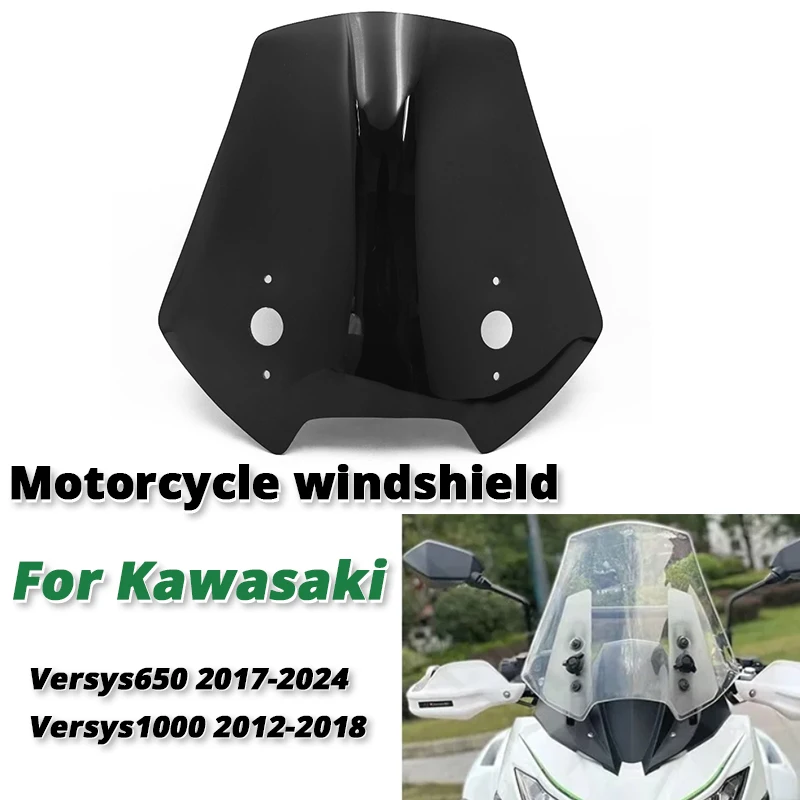 Parabrisas para Motocicleta Kawasaki Versys650 Versys1000 2012-2024, Pantalla Protectora Contra el Viento, Carenado Desmontable para Kawasaki Versys-650