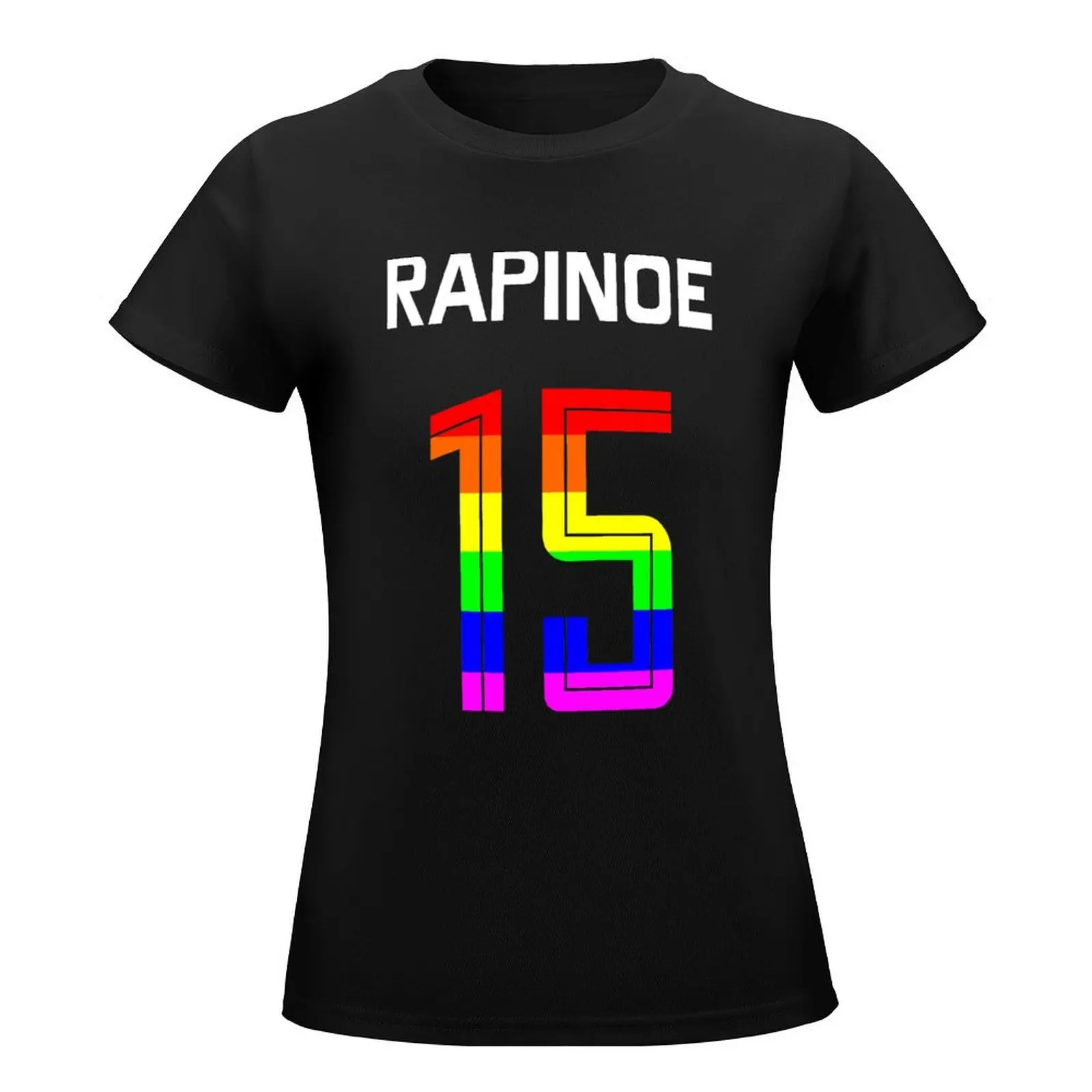 Megan Rapinoe - Pride 15 Back Side Print T-Shirt aesthetic clothes tees t shirts for Women