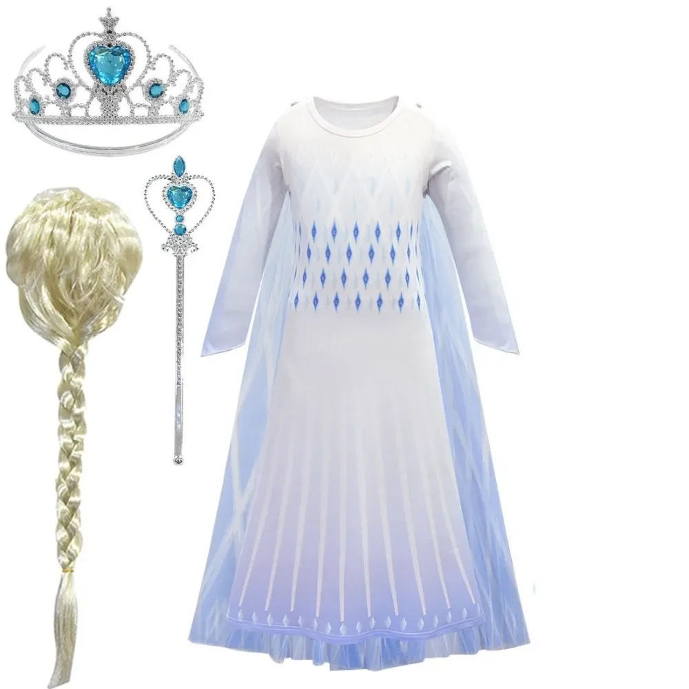 

Inspired Princess Costume Snow Queen Dress for Girls Kids Halloween Cosplay Party Birthday Carnival Outfit