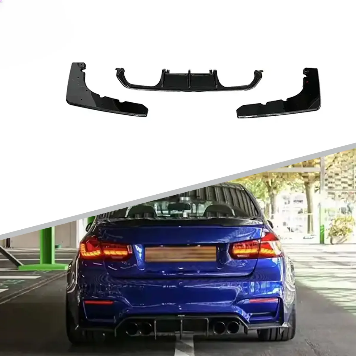 Wholesale M-Performance Style Car Rear Bumper Accessories Rear Diffuser For BMW F80 F82