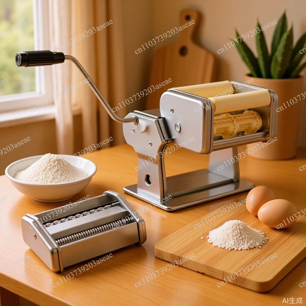 Noodle dumpling machine Hand crank noodle machine Dumpling making artifact Split portable manual dumpling making machine