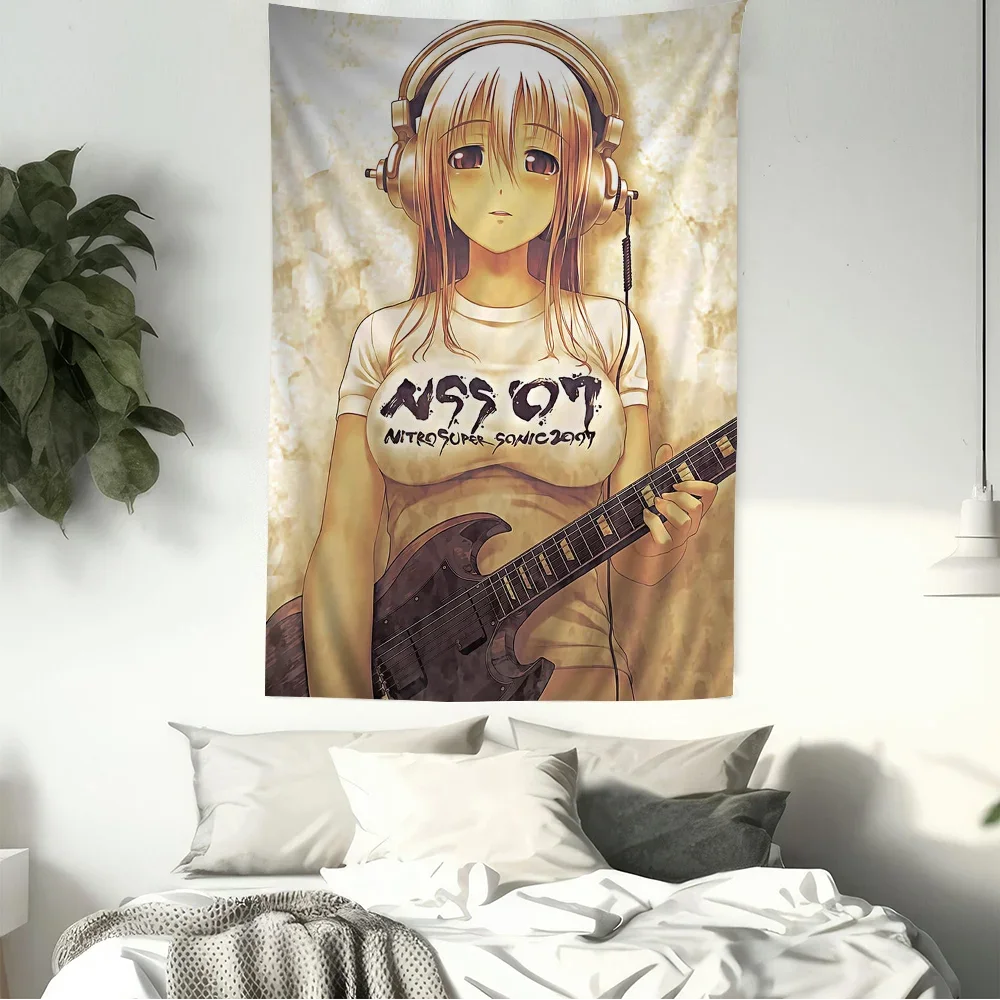 SUPER SONICO Hanging Bohemian Tapestry Hanging Tarot Hippie Wall Rugs Dorm Japanese Tapestry