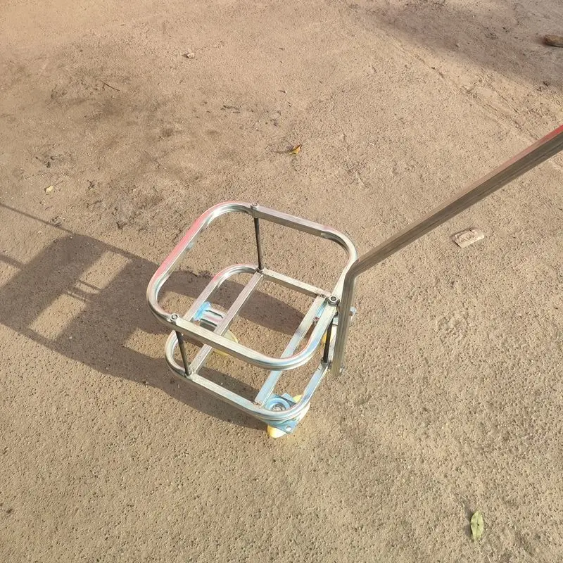 Carrinho de transporte para idosos, para uso doméstico rural, com balde de água purificada e sistema de economia de esforço, pequeno carrinho para transportar entulho.