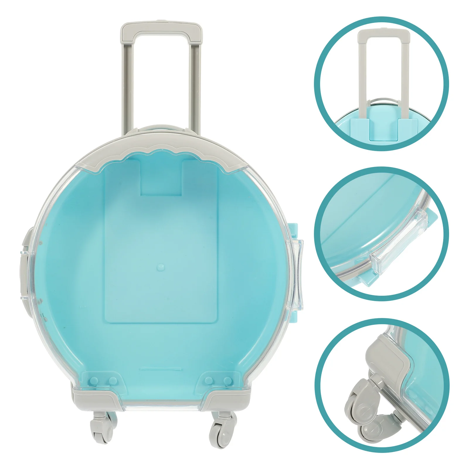 

Travel Box Toys Simulation Suitcase Cute Mini House Briefcase Storage Play Miniature