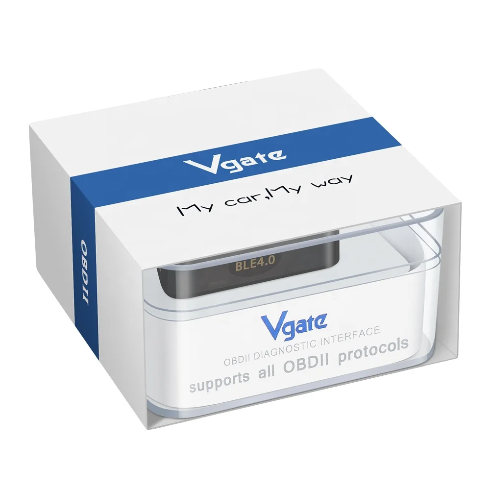 Vgate ICar Pro لاسلكي مع اتصال بلوتوث 4.0/واي فاي، مسح BLE Obd2 لنظام Android وIOS