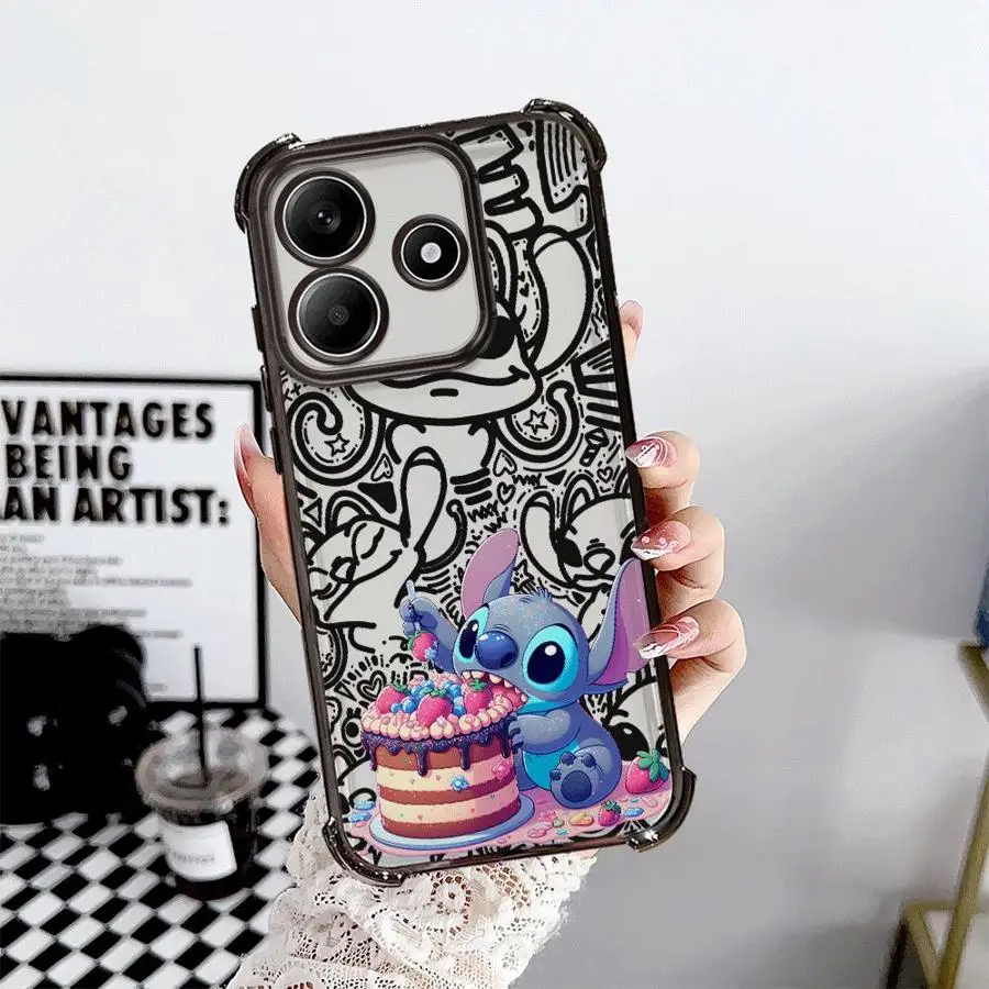 

Soft Phone Cover Case for Xiaomi Redmi Note 9S 14 Pro Plus 10s 10 Lite 11 12 13 10 Pro 11s Cute Disney Mickey Stitch