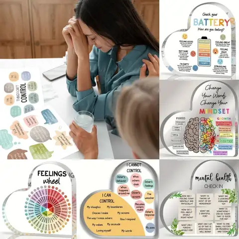 Inspirational Mental Health Decor Psychotherapy Affirmations Love Shape Mental Health Awareness Gift Changing Your Mindset