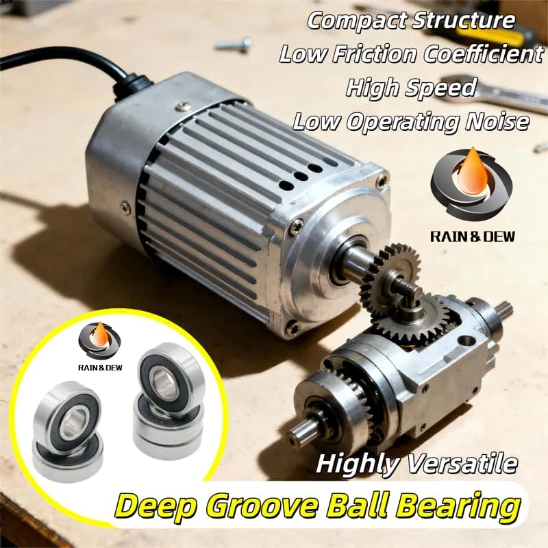 

10 шт. 604RS подшипник микро радиальные шарикоподшипники резиновые герметичные пылезащитные ABEC-7 небольшой вентилятор двигателя инструмент