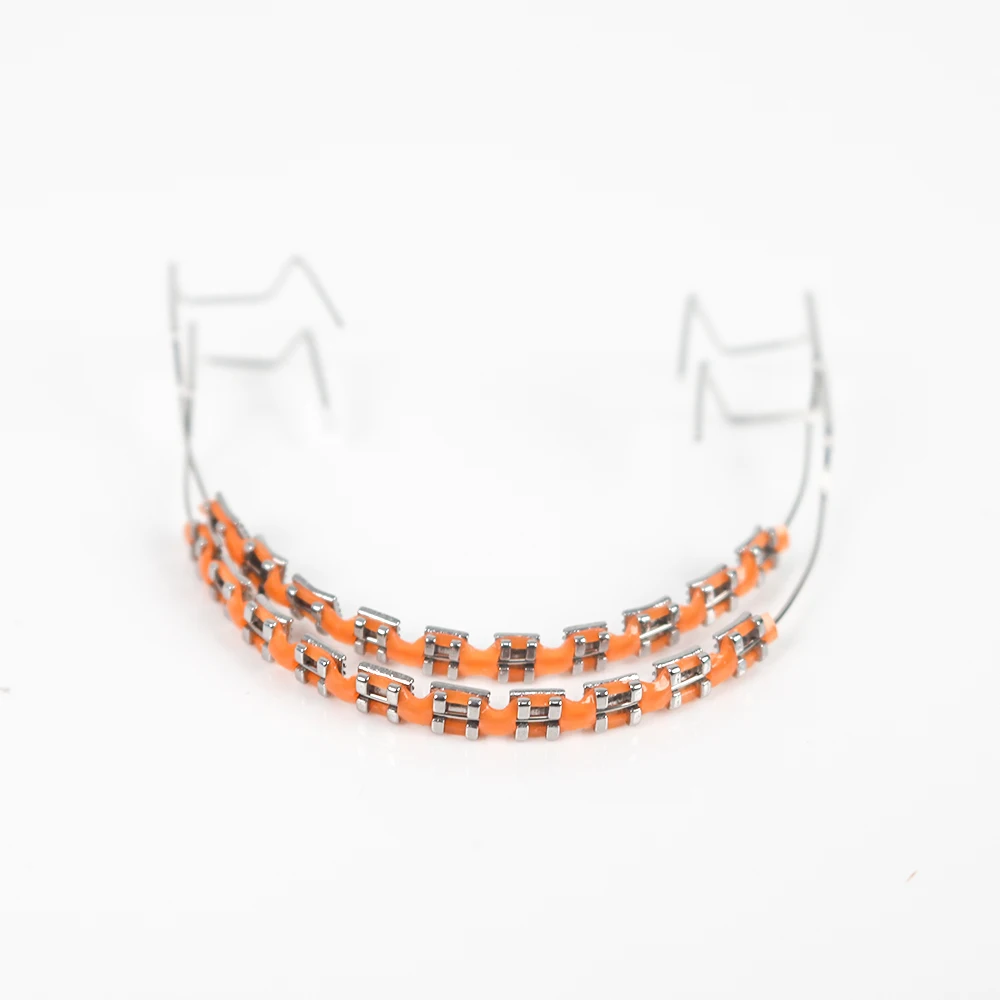 6pair Fake Braces Mouthpiece Colored Temporary Metal Dental Orthodontic Teeth Fake Retainer