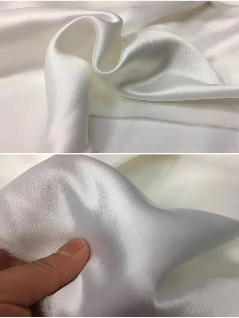 Hochwertiger dicker Triacetatstoff, hochwertige, seidig glatte Nähkleider, Hochzeitskleider und Abendkleider, Stoffe zum Nähen