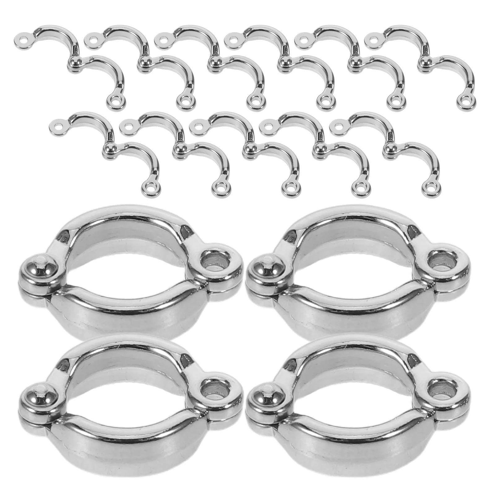 

15pcs Pet Bird Leg Rings: Metal Clip-On Identification Bands For Parrots Cockatiels Reusable Outdoor Training