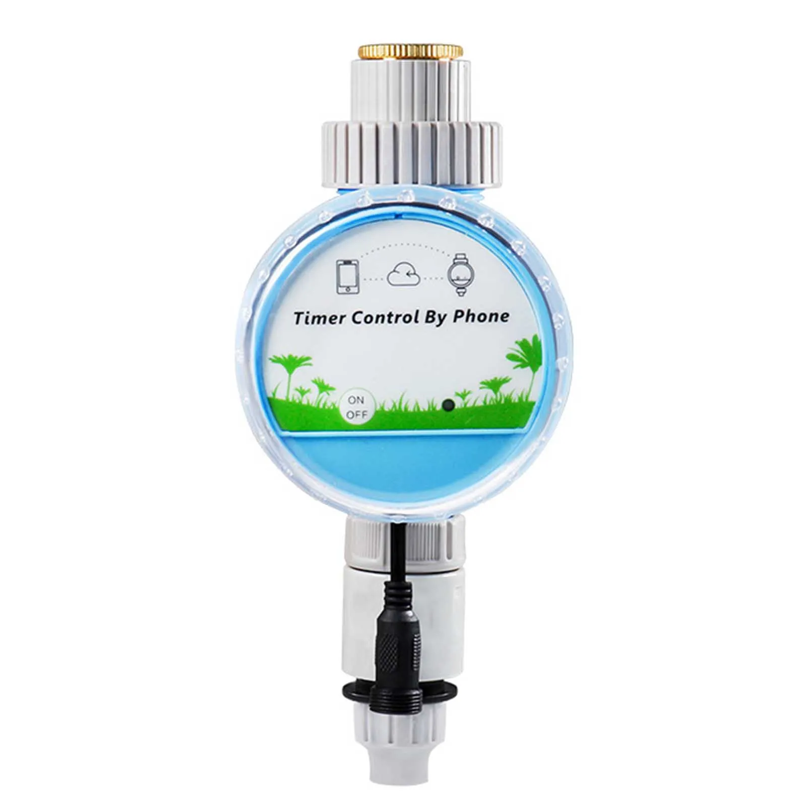 

Smart Wireless Hose Faucet Timer Wireless Watering System Valve APP Control for Greenhouse Flower Beds