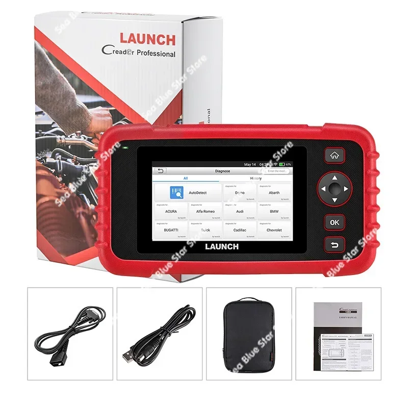 LAUNCH X431 CRP129X OBD2 Scanner Automotive Fault Diagnosis, Metal Detector