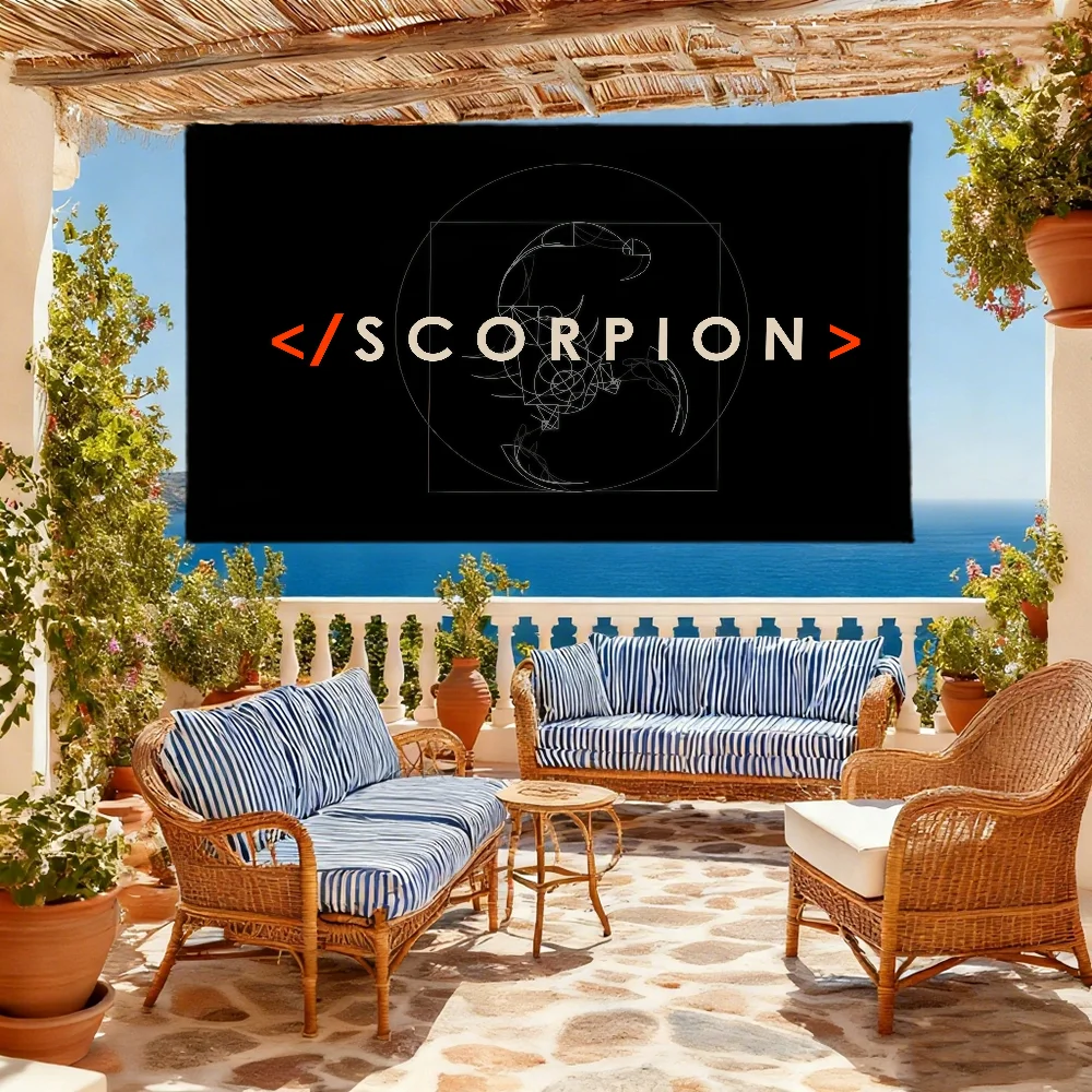 S-scorpion Tv Show Flag For Outdoor Camping Bar Picnic Party Home Decoration Ornaments Banner