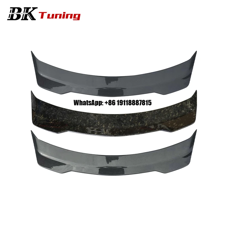 

BK Tuning CT4 Sedan Upgrade Black Wind Rear Trunk Spoiler Carbon Fiber Rear Ducktail Wing Spoiler for Cadillac CT4 Rear Spoiler