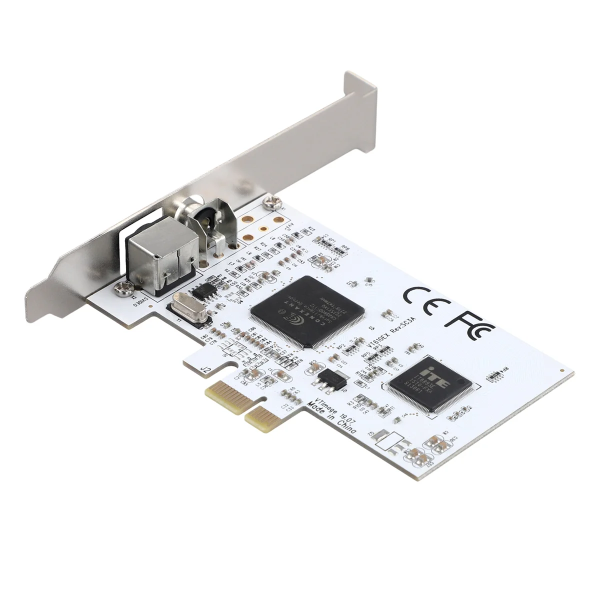 Y02APCIE Expansion Card PCIE to AV Surveillance HD 640X480 Resolution Video Capture Card Image Capture Card