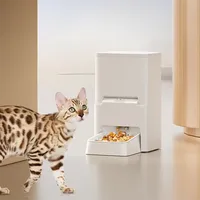 CANBOUN Cat Timing Feeding Machine 6L Automatic Food Dispenser Pet Feeder With Remote App Control Voice Record