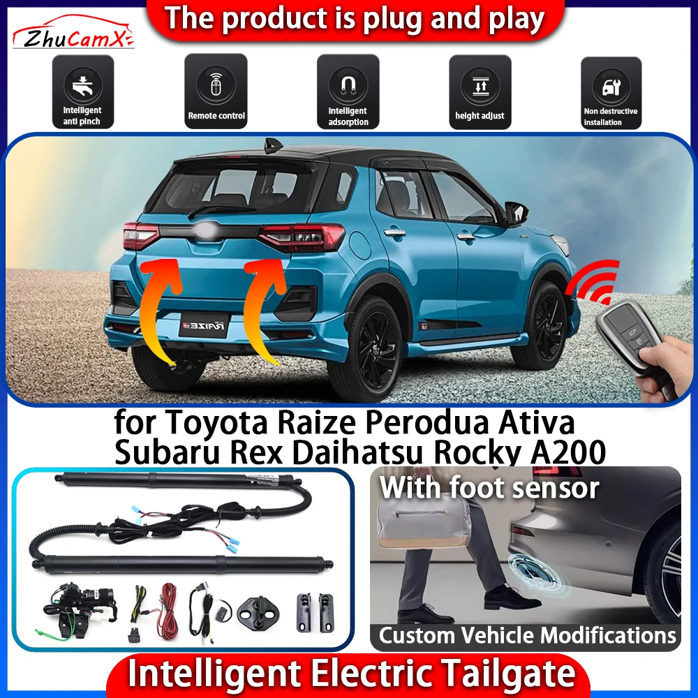 

Smart Powered Tailgate System for Toyota Raize Perodua Ativa Subaru Rex Daihatsu Rocky A200 Automatic Intelligent Trunk Lift Kit